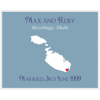 Wedding In Malta Personalised Print, 8 of 11