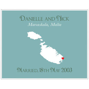 Wedding In Malta Personalised Print, 11 of 11