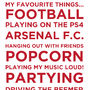 Personalised Wall Sticker 'My Favourite Things', thumbnail 3 of 4