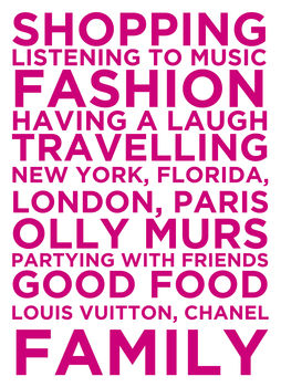 Personalised Wall Sticker 'My Favourite Things', 2 of 4