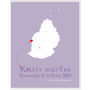 Engaged In Mauritius Personalised Print, thumbnail 5 of 11