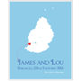 Engaged In Mauritius Personalised Print, thumbnail 6 of 11