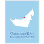 Engaged In The Uae Personalised Print, thumbnail 5 of 10