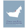 Engaged In The Uae Personalised Print, thumbnail 8 of 10