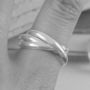 Sterling Silver Russian Wedding Band Ring, thumbnail 7 of 9