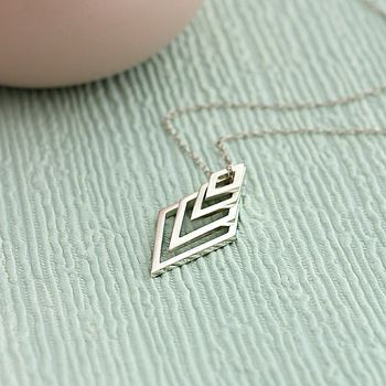 Personalised Deluxe Family Names Geometric Necklace, 4 of 7