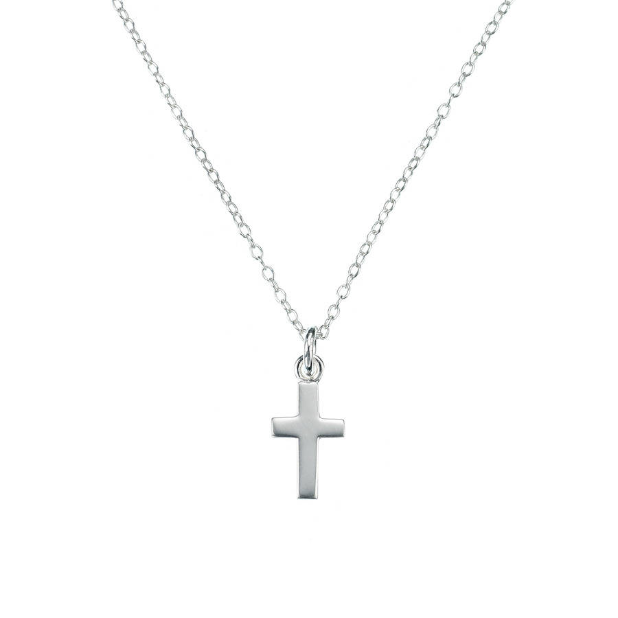 childs sterling silver cross necklace by molly brown london ...