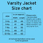 Child's Personalised College Varsity Jacket, thumbnail 9 of 11