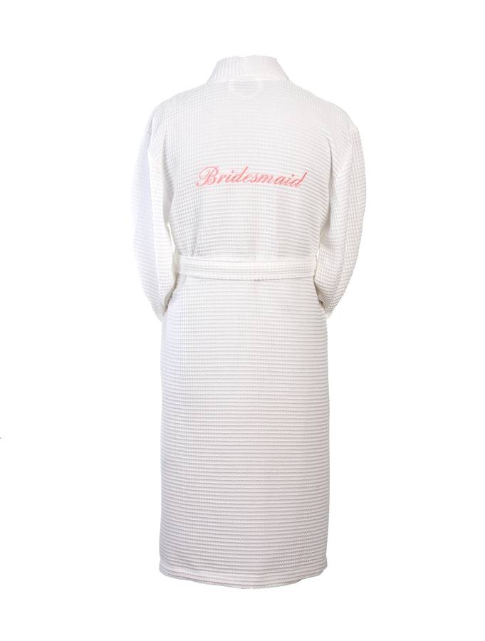 personalised bridal waffle bathrobes by duncan stewart