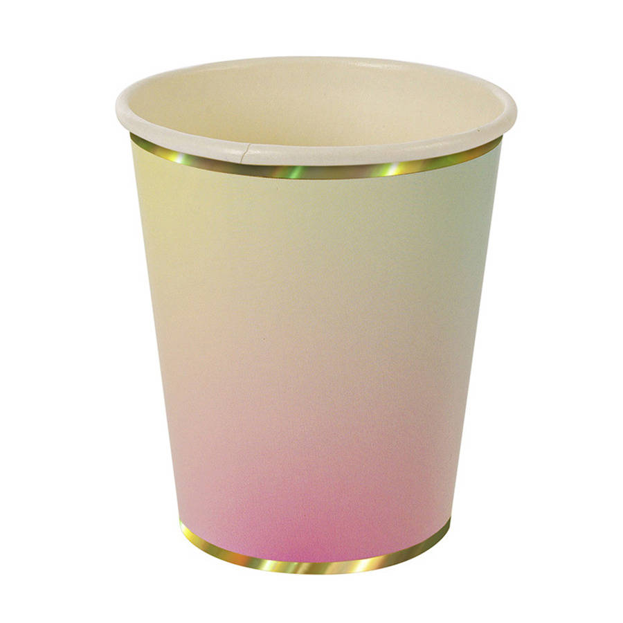 Eight Ombre Paper Cups, 1 of 2