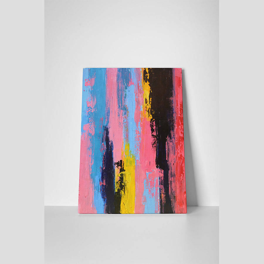 Contemporary Abstract Art Print On Canvas By Ruby and B ...