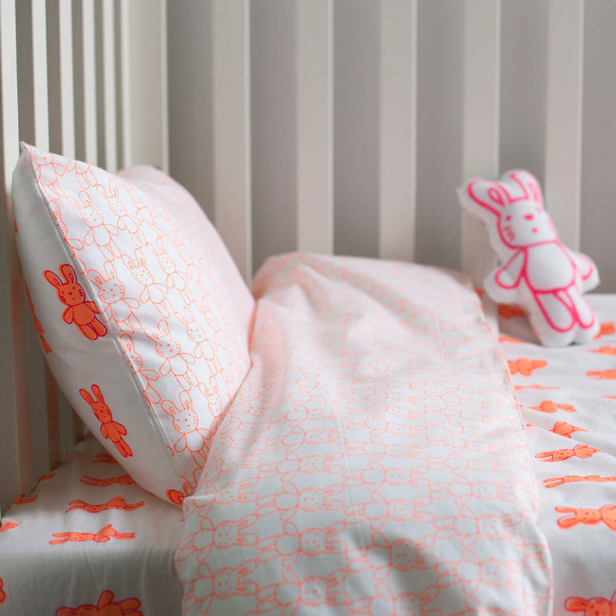 Bunny Rabbit Cot Bed Duvet Set, 1 of 5