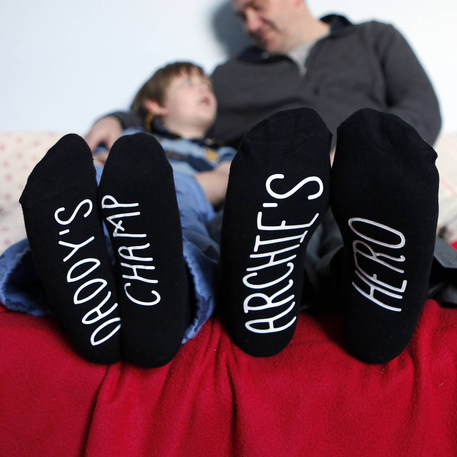 Daddy And Me Nickname Socks By Solesmith