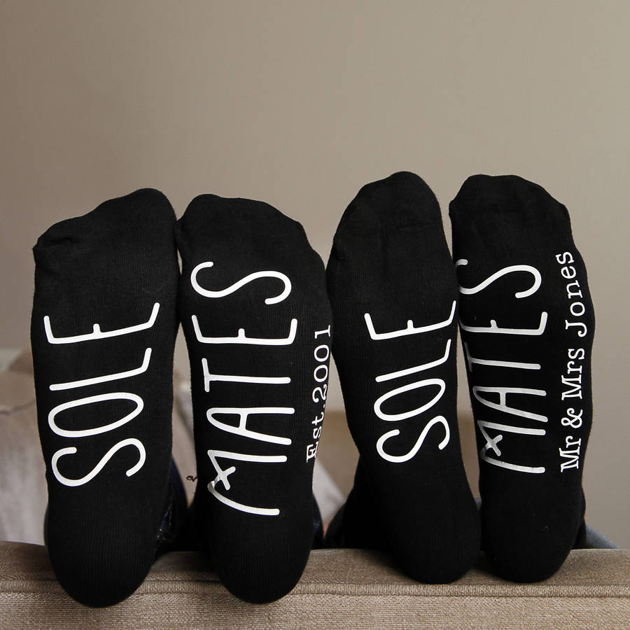 His And Hers Sole Mate Set Of Socks By Solesmith