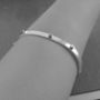 Gold And Sterling Silver Screw Bangle, thumbnail 4 of 5