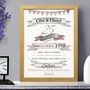 Personalised Silver Anniversary Typographic Art, thumbnail 3 of 5