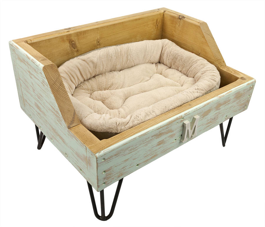 bespoke raised dog or pet bed by swinging monkey furniture design