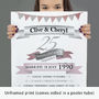 Personalised Silver Anniversary Typographic Art, thumbnail 5 of 5