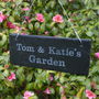 Personalised Engraved Slate Garden Sign, thumbnail 1 of 6