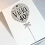40th Happy Birthday Balloon Sparkle Card, thumbnail 12 of 12