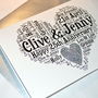 Personalised 25th Wedding Anniversary Love Sparkle Card, thumbnail 6 of 12