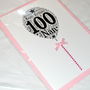 100th Happy Birthday Balloon Sparkle Card, thumbnail 4 of 11