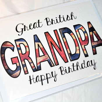 Personalised Great British Birthday Card By Sew Very English ...