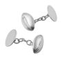 Rugby Ball Cufflinks Solid Silver, thumbnail 3 of 7