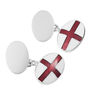 Personalised Sterling Silver St George Cufflinks, thumbnail 3 of 6