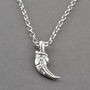 Sterling Silver Raptor Claw Necklace, thumbnail 5 of 10