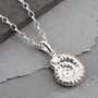 Sterling Silver Ammonite Necklace, thumbnail 3 of 8