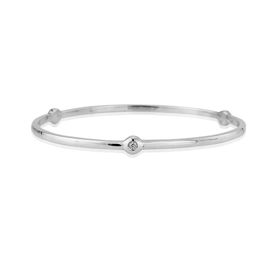 birthstone bangle with gemstone by argent of london ...