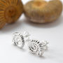 Sterling Silver Ammonite Stud Earrings, thumbnail 1 of 6