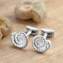 Sterling Silver Ammonite Cufflinks, thumbnail 1 of 7