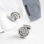 Sterling Silver Ammonite Cufflinks, thumbnail 3 of 7