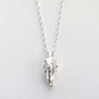 Sterling Silver T Rex Skull Necklace, thumbnail 5 of 8