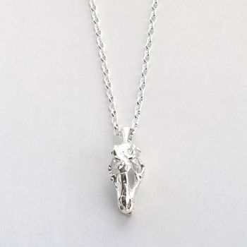 Sterling Silver T Rex Skull Necklace, 5 of 8