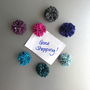 Suede Pompom Magnets, thumbnail 1 of 9
