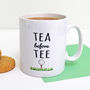 'Tea Before Tee' Golf Mug, thumbnail 1 of 6