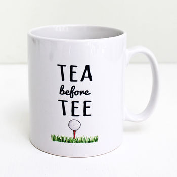 'Tea Before Tee' Golf Mug, 4 of 6