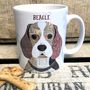 Beagle Dog Mug, thumbnail 4 of 6