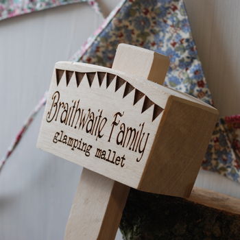 Personalised Glamping And Camping Mallet, 3 of 3