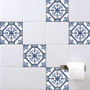 Spanish Tile Stickers Antique Blue, thumbnail 1 of 1
