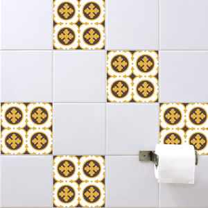Tile Stickers And Transfers For Bathroom Notonthehighstreet Retro Tile Stickers