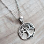 Sterling Silver Tree Of Love Necklace, thumbnail 1 of 7