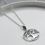 Sterling Silver Tree Of Love Necklace, thumbnail 4 of 7