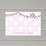 Personalised Thank You Bunting Notecards, thumbnail 3 of 3
