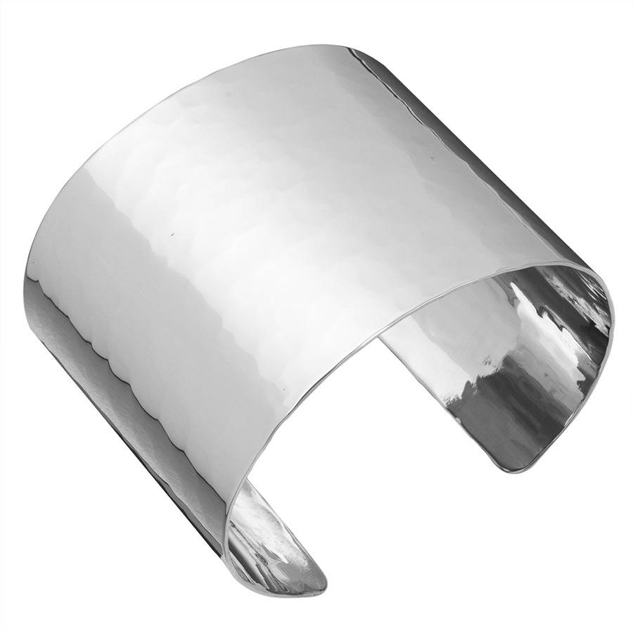 Sterling Silver Hammered Cuff Bangle By Hersey Silversmiths ...