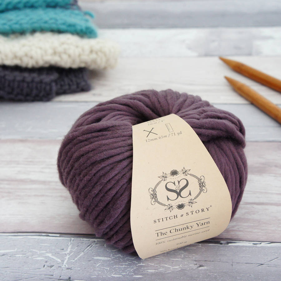 Super Chunky Merino Knitting Wool Yarn Choose Colours By Stitch & Story