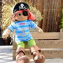 Personalised Boys' Peter Pirate Rag Doll, thumbnail 1 of 2